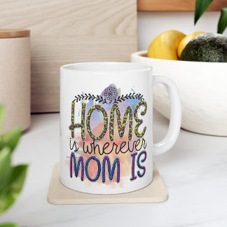 Taza De Café La Tierra Sentida - En Casa Está Donde Mamá Está