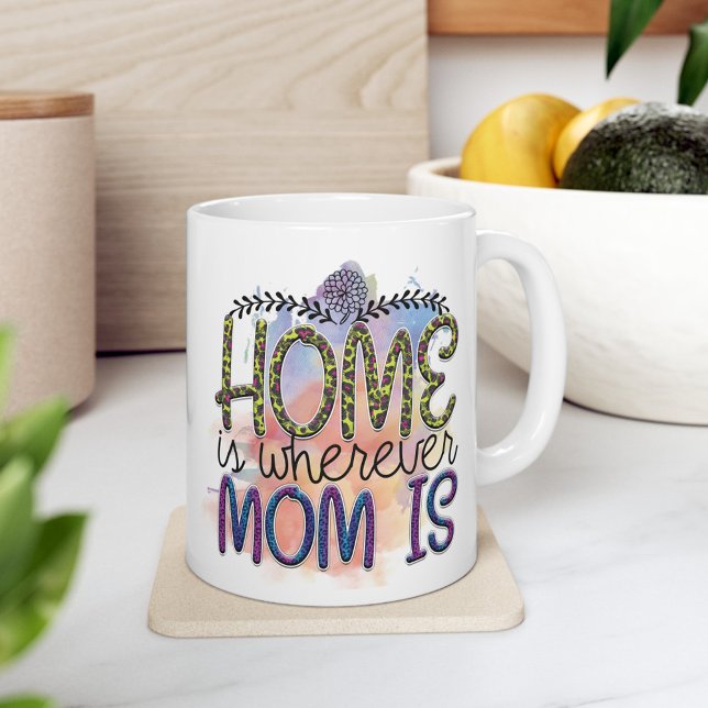 Taza De Café La Tierra Sentida - En Casa Está Donde Mamá Está (Home is whereever mom is - Mothers day Gift Mug)