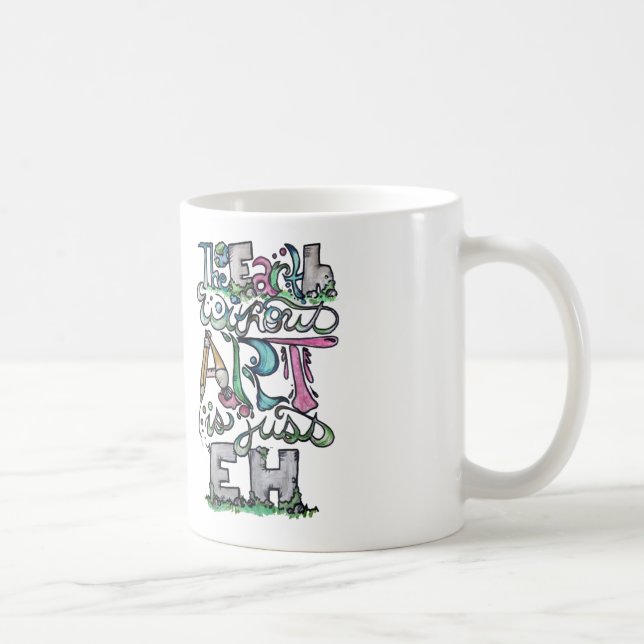 Taza De Café La tierra sin arte es sólo eh (Derecha)