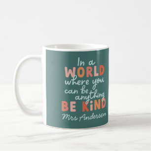 Taza De Café La tipografía audaz colorida moderna sea amable p