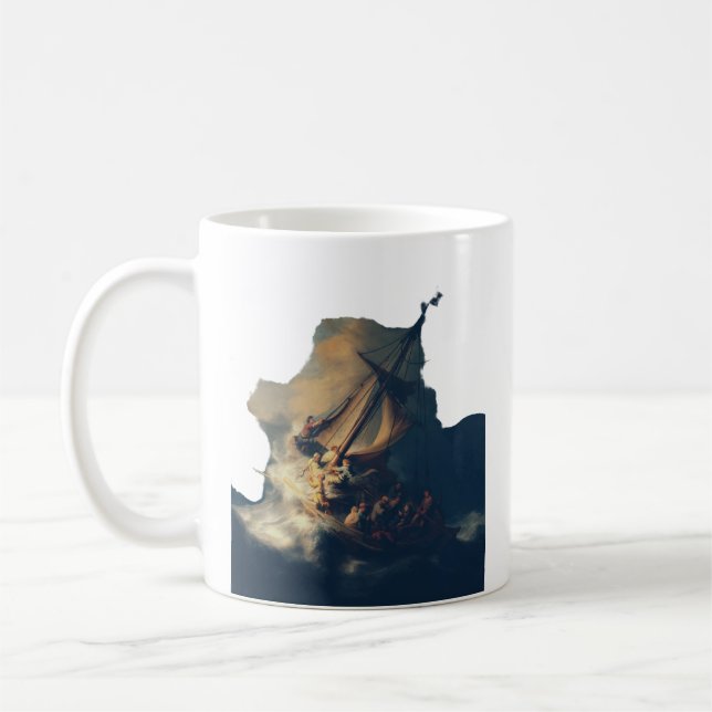 Taza De Café La tormenta en el mar de Galilea (Izquierda)