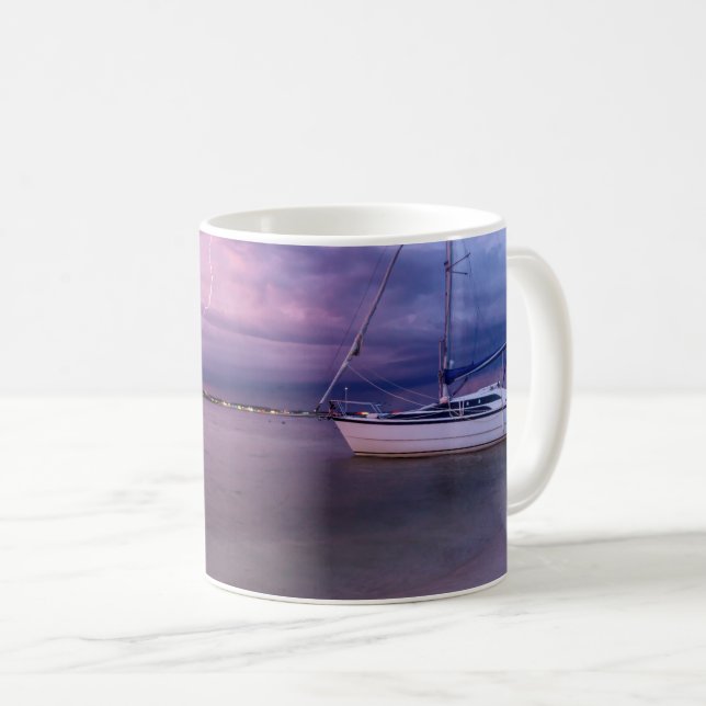 Taza De Café La Tormenta Llega A Navarra Florida (Anverso derecho)