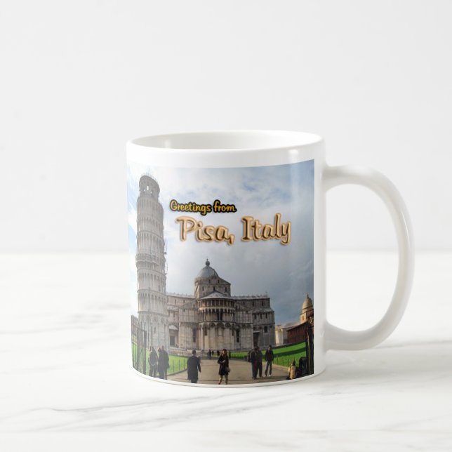 Taza De Café La torre inclinada de Pisa, Italia (Derecha)