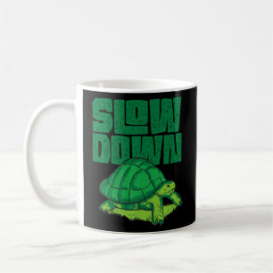 Taza De Café La tortuga marina se desacelera