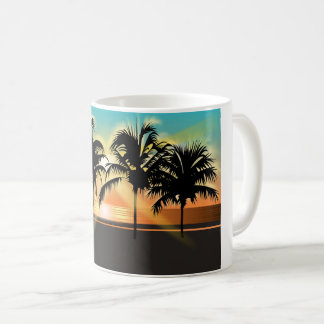 Taza De Café La tranquilidad de las palmas 