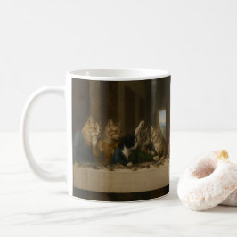 Taza De Café La Última Cena Gatos Parodia Arte Renacentista