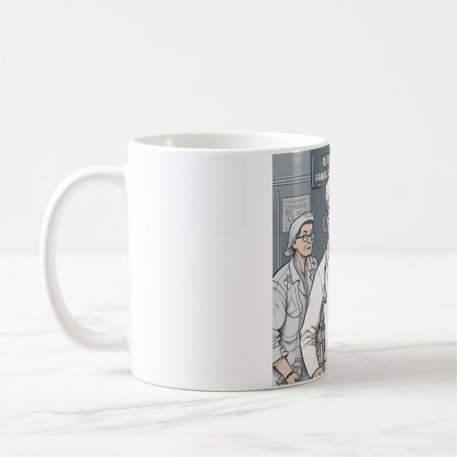 Taza De Café La última enfermera/Médico Mug (Izquierda)