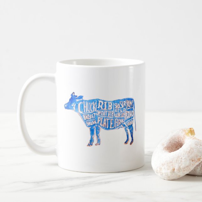 Taza De Café La Vaca (Con donut)