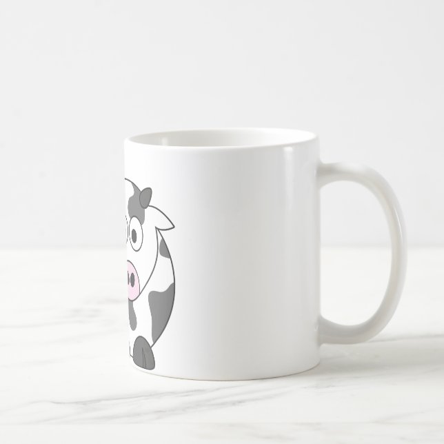 Taza De Café La vaca dice el μ (Derecha)
