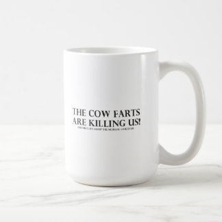 Taza De Café La vaca Farts nos está matando
