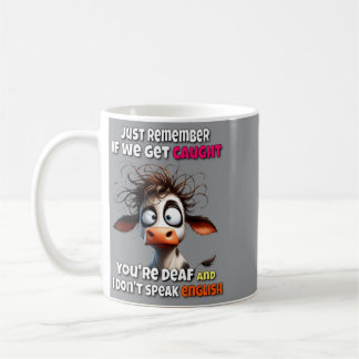 Taza De Café La vaca recuerda si nos atrapan la agencia guberna