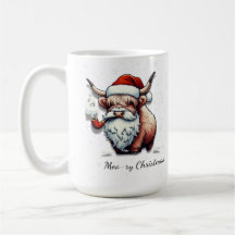 La vaca Santa de la Highland personalizada