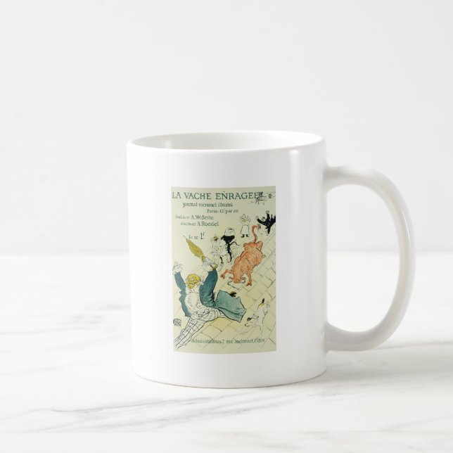 Taza De Café La Vache Enragee de Toulouse-Lautrec (Derecha)