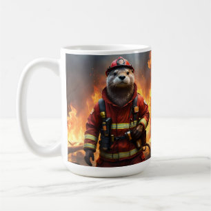 Taza De Café **"La valentía deslumbrante: El bombero de los des