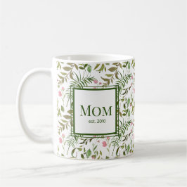 Taza De Café La vegetación y la mamá rosa