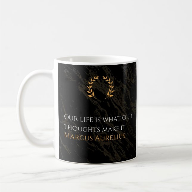 Taza De Café La verdad de Marco Aurelio: la vida (Izquierda)