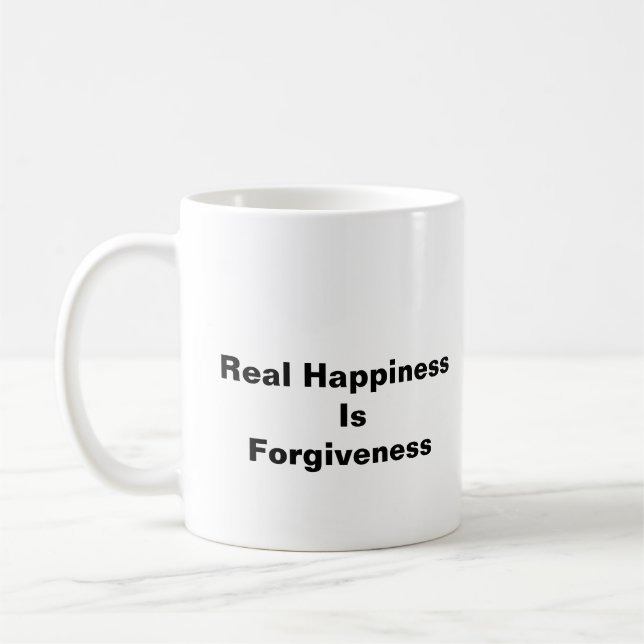 Taza De Café La verdadera felicidad es el perdón (Izquierda)