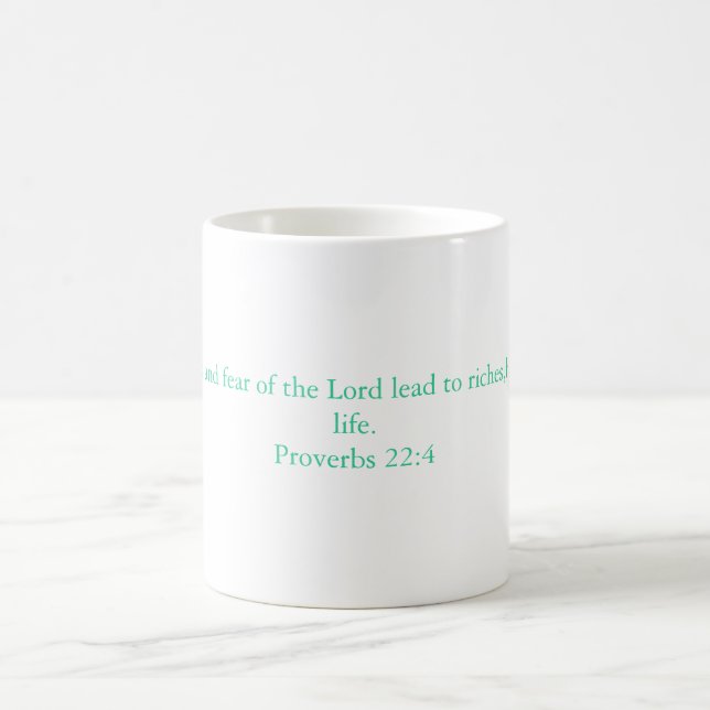Taza De Café La verdadera humildad y el miedo al Señor llevan a (Centro)