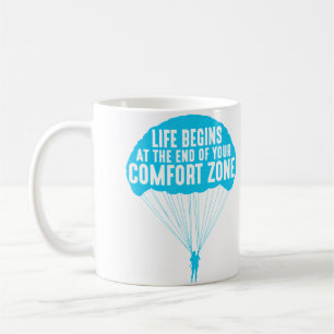 Taza De Café La vida comienza al final de tu zona de confort Di