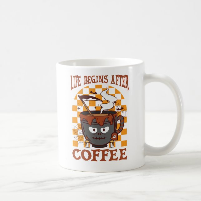 Taza De Café La vida comienza después del café (Derecha)
