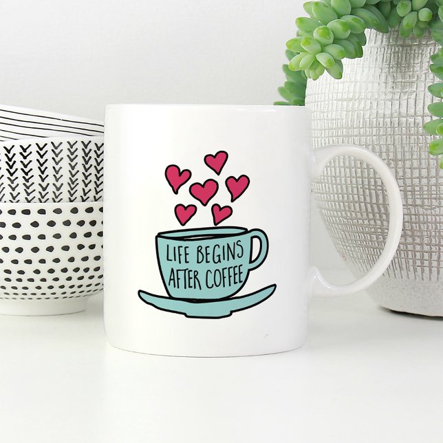 Taza De Café La vida comienza después del café (Subido por el creador)