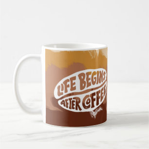 Taza De Café La vida comienza después del café Mug