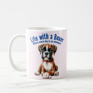 Taza De Café La vida con un boxeador donde todos los días es un