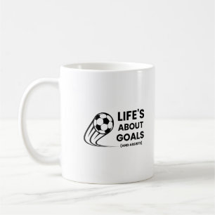 Taza De Café La Vida Consiste En Goles Y Asistencias Divertido 