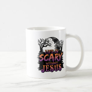 Taza De Café La Vida Da Miedo Sin El Traje De Halloween De Jesú