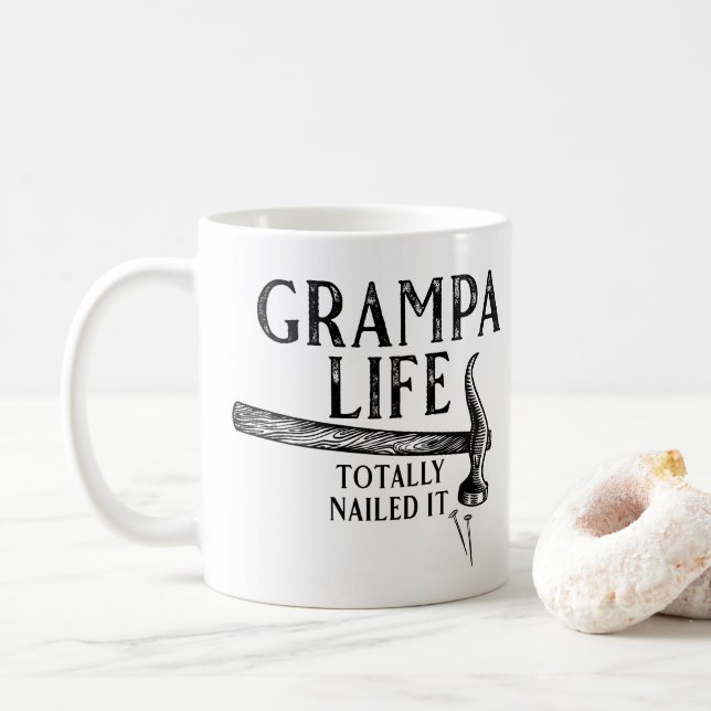 Taza De Café ¡La vida de Grampa lo clavó! (Con donut)