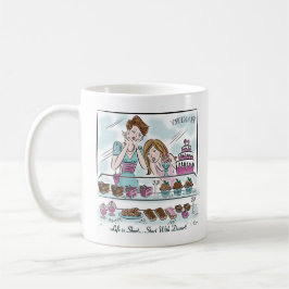 Taza De Café La vida de los mejores amigos es corta... ¡Empieza
