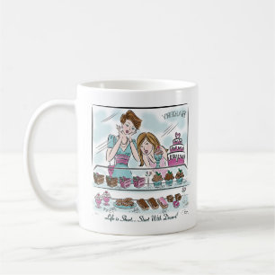 Taza De Café La vida de los mejores amigos es corta... ¡Empieza