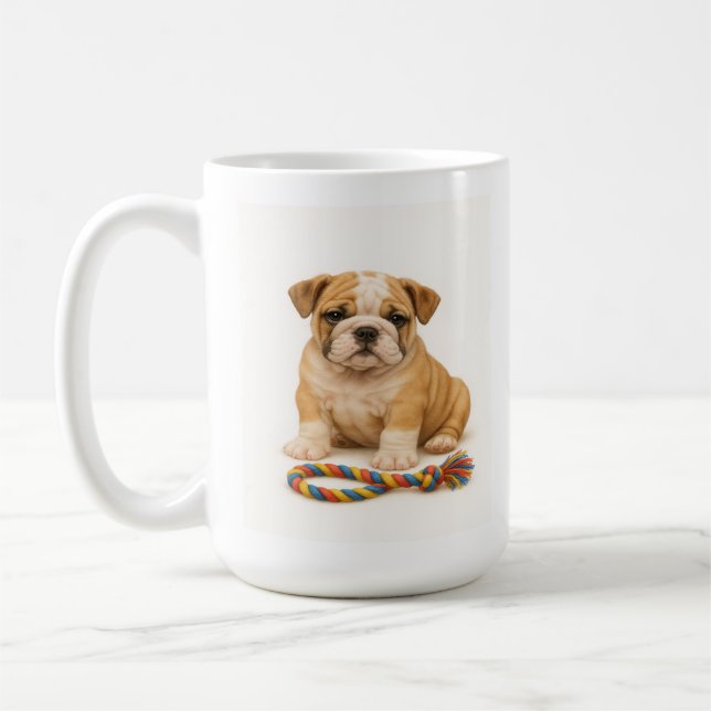 Taza De Café La vida de los tigres - el Bulldog con actitud (Izquierda)