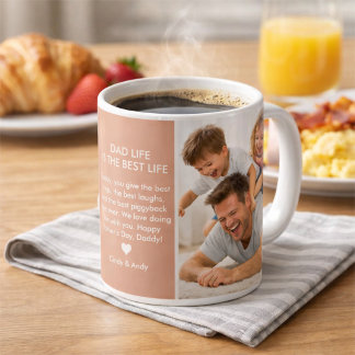 Taza De Café La vida de papá es la mejor vida Día del Padre Per