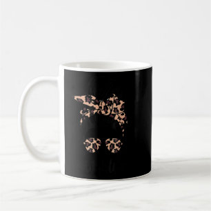 Taza De Café La vida de una mujer clásica con el leopardo desor