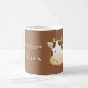 Taza De Café La vida de vaca es mejor en la granja