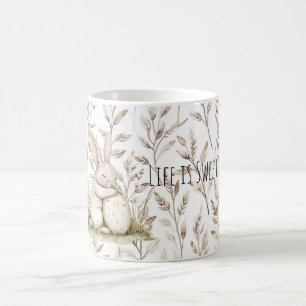 Taza De Café La vida del huevo de conejo es dulce