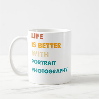 Taza De Café La vida divertida es mejor con fotografía de retra