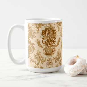 Taza De Café La vida empieza con