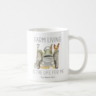 Taza De Café La vida en la granja es la vida para mí Acuarela P