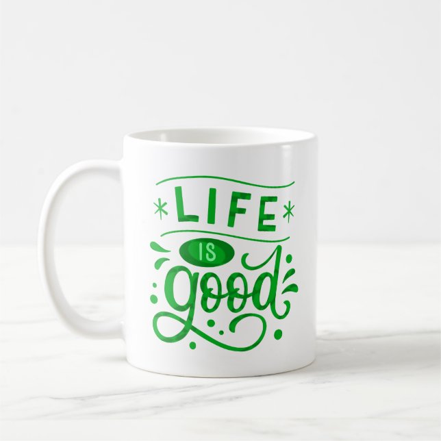 TAZA DE CAFÉ LA VIDA ES BUENA (Izquierda)