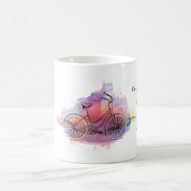 Taza De Café La vida es como montar una bicicleta (Centro)