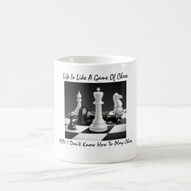 Taza De Café "La Vida Es Como Un Juego De Ajedrez" (Centro)