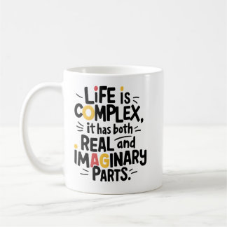 Taza De Café La vida es compleja | Chiste de citas divertidas d
