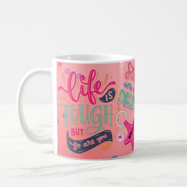 Taza De Café La vida es difícil, pero tú también eres un fango  (Izquierda)
