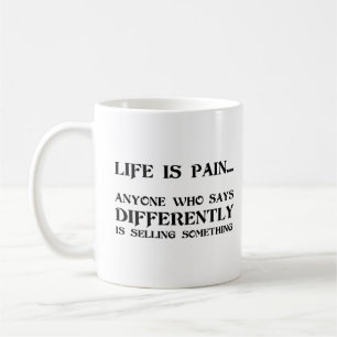 Taza De Café La Vida Es Dolor
