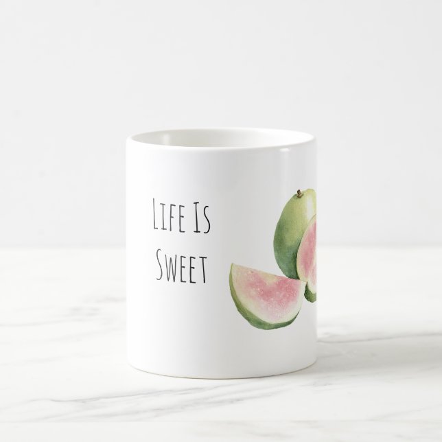 Taza De Café La vida es fruta de guayaba dulce (Centro)