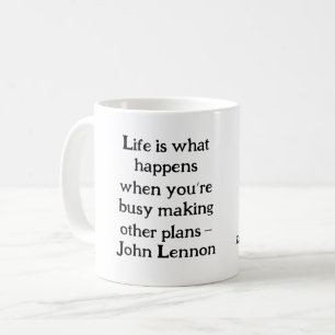 Taza De Café La vida es lo que pasa Mug