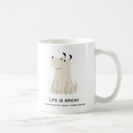 Taza De Café La vida es mayor con Otterhounds