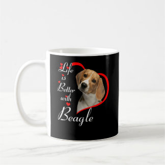 Taza De Café La Vida Es Mejor Con Beagle